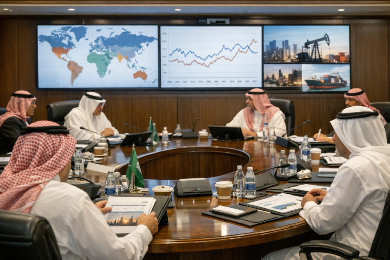 المجلس الاقتصادي السعودي يراجع تقريرًا حول تداعيات التحولات الجيوسياسية على الاقتصاد العالمي